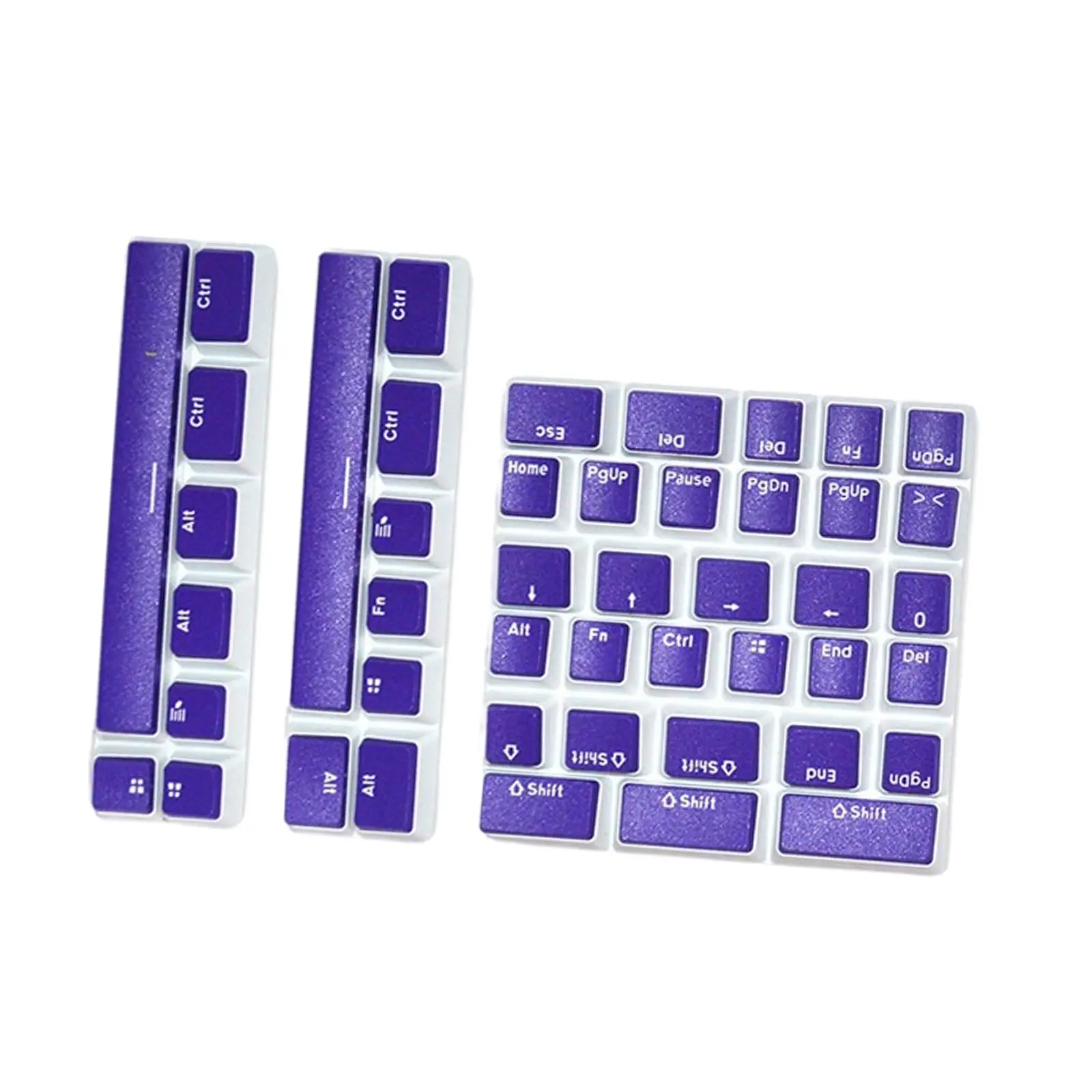 Juego de teclas Pudding PBT, Teclado mecánico en inglés para Razer 980 680