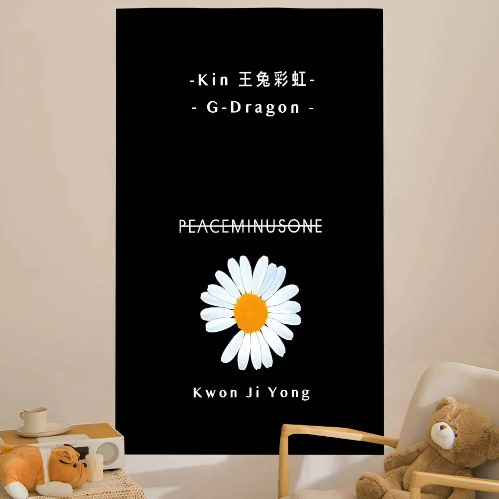 G-Dragon Daisy P-Peaceminusone Hanging Bohemian Tapestry Cheap Hippie Wall Hanging Bohemian Wall Tapestries Mandala  Home Decor