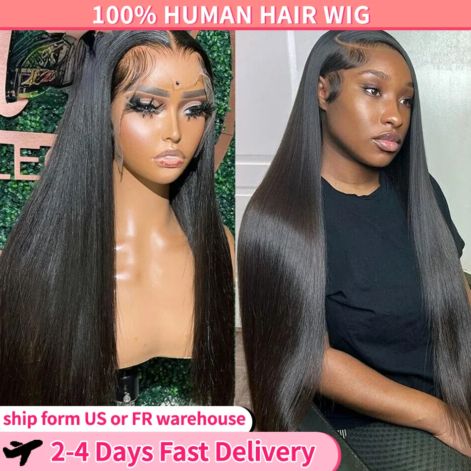 

Straight Human Hair Wigs 13x4 13x6 HD Lace Frontal Wig Indian Human Remy Hair 180 Density HD Lace Front Wig For Women MYLOCKME