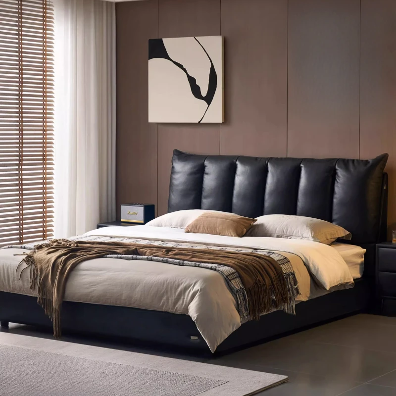 

Black Queen Bed Frames Upholstered Minimalist Modern Bed Home Full Size Camas De Matrimonio Dormitorio Bedroom Furnitures