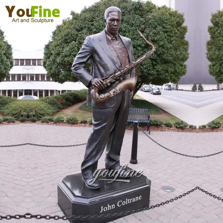 Life Size Famous Musician Man Bronze Sculpture