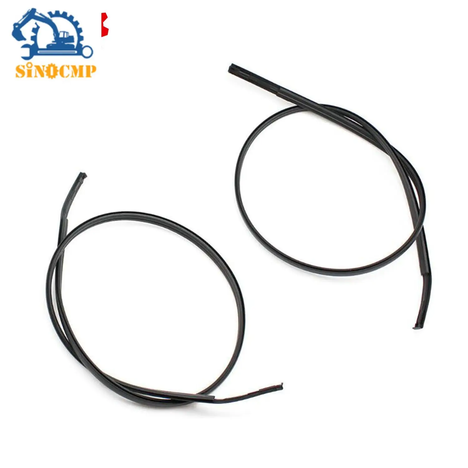 

1Pair L+R Side Roof Drip Moulding Trim Set Interchange Part Number7555152160, 7555252140 For Toyota Yaris Sedan 2007 2008-2011