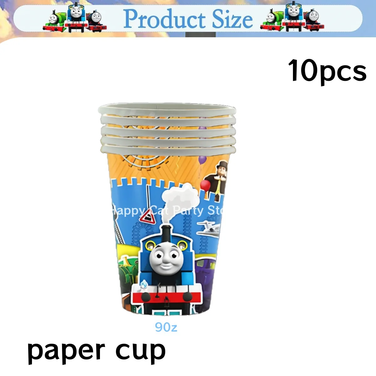 Thomas The Train Birthday Party Decor Thomas Tableware Tablecloth Plate Cup Balloon Baby Shower Kids Favors Gifts Party Supplies