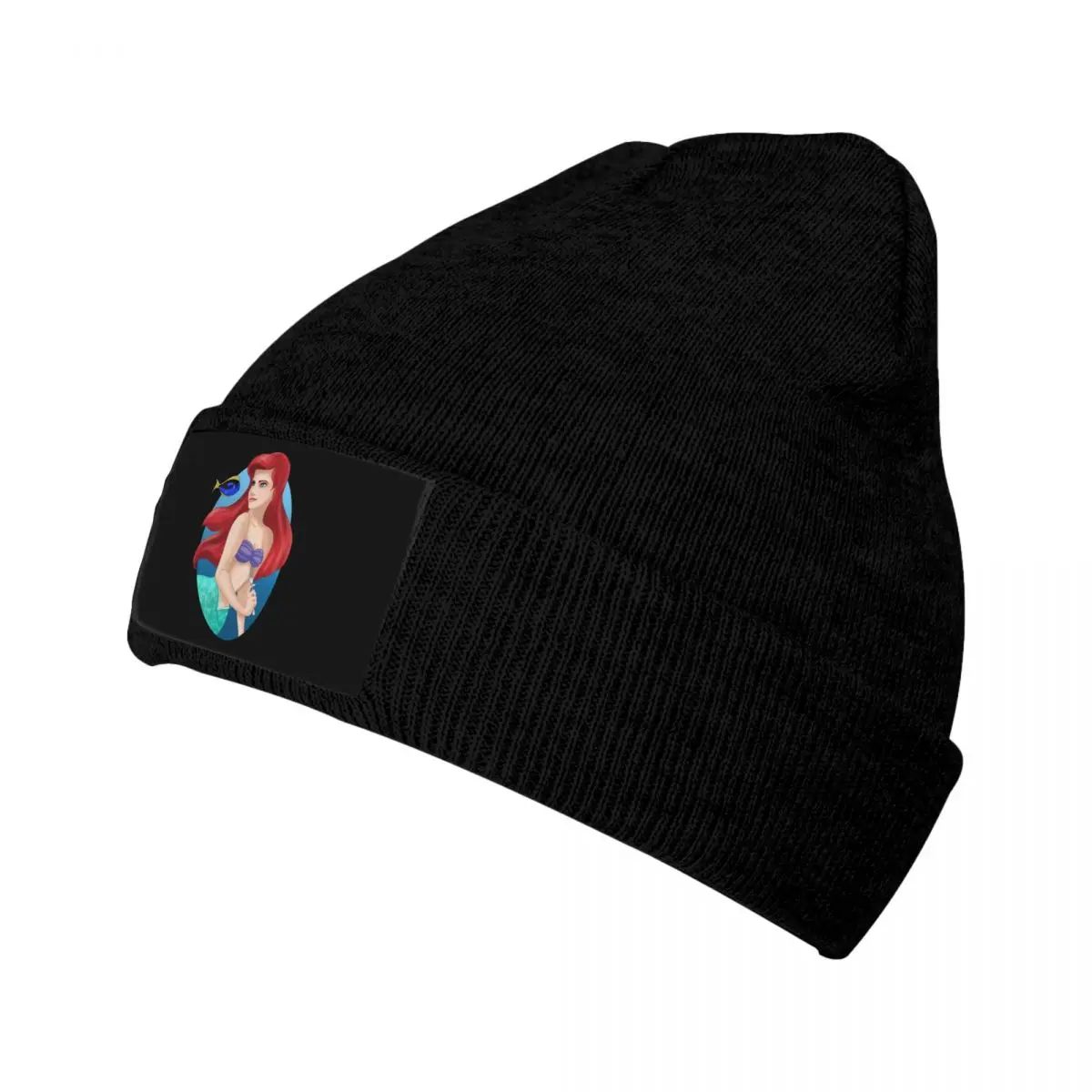 مخصص ليتل ميرميد Skullies Beanies قبعات الهيب هوب شتاء دافئ الرجال النساء قبعات منسوجة الكبار للجنسين الأسماك الكرتون بونيه القبعات