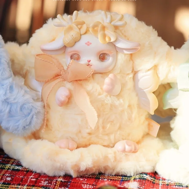 Oryginalne figurki Loloan Blooming Deer Series Blind Box, urocze figurki kolekcjonerskie, model lalki, dekoracja z kreskówek, prezent urodzinowy dla dzieci.