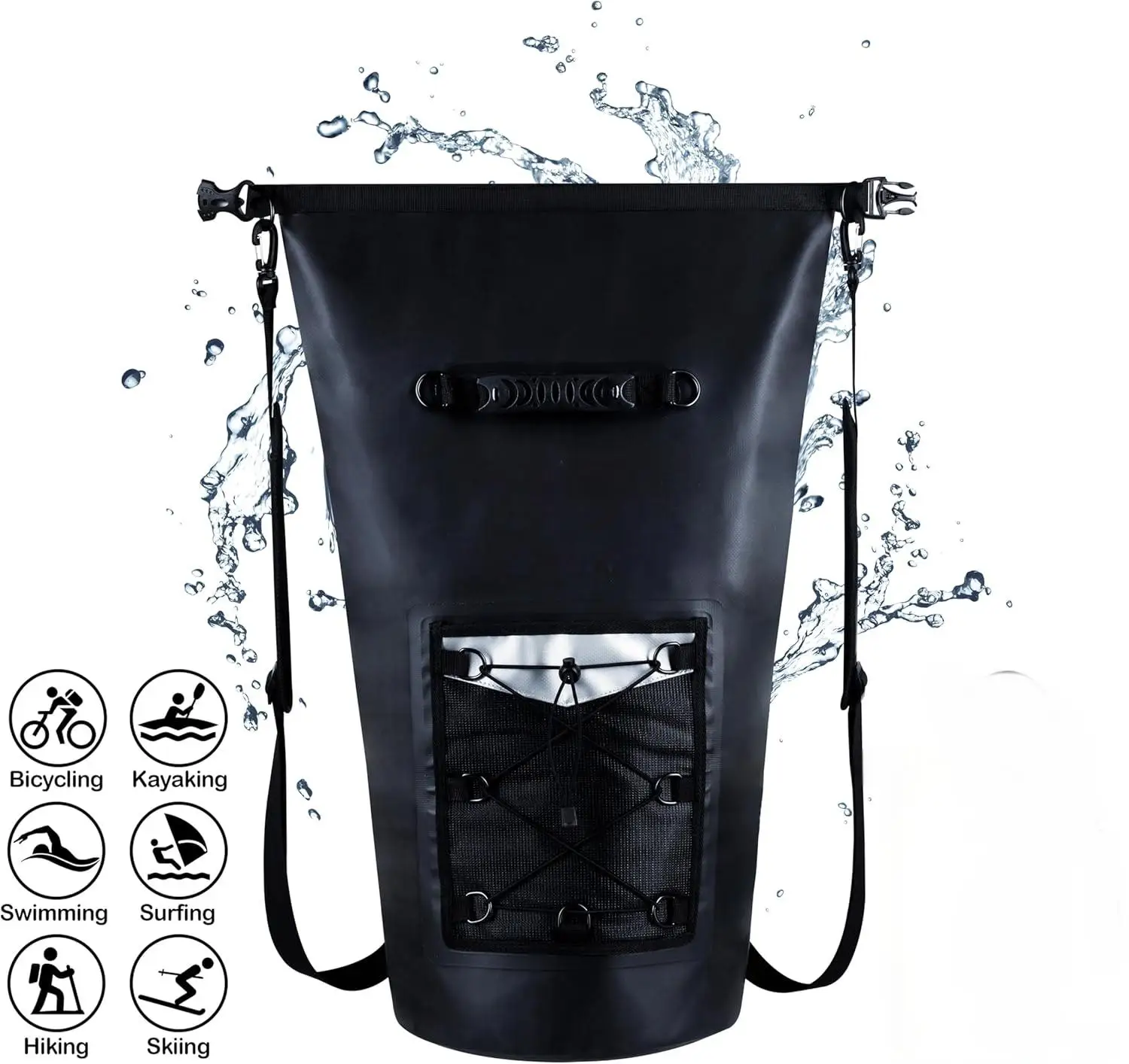 Waterproof Dry Bag Backpack, Extra Thick Dry Bag for Kayaking, Boating, Camping & Rafting, Floating Lightweight Dry 20L