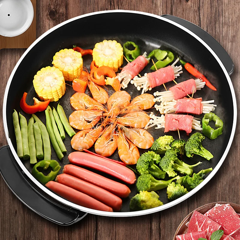 

Household electric pancake pan with large electric pancake stalls is called electric frying pan electric frying pan hot pot