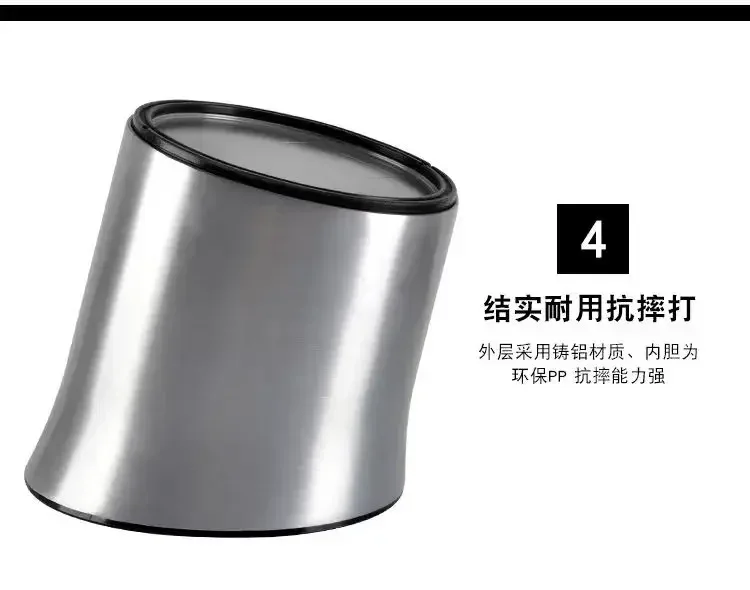 Stainless Steel Espresso Knock Box Anti-Slip Coffee Grounds Dump Bin Barista Household Cafe Accessory view 2