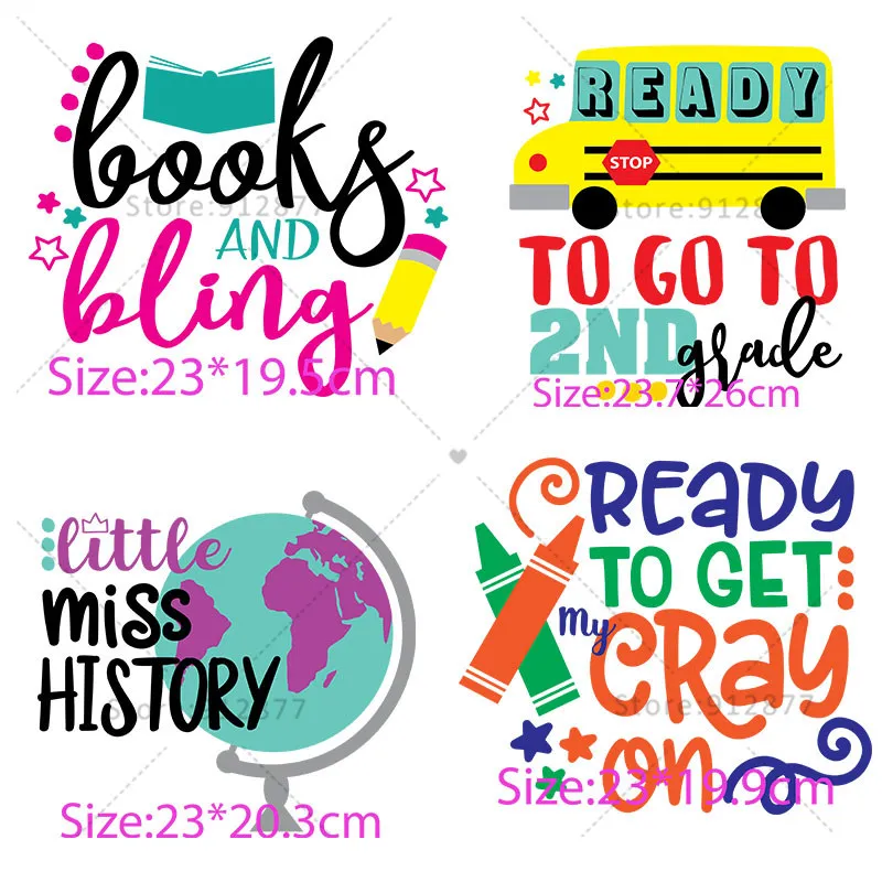 T-Shirt Heat Transfer Books and Bling Back To School Sience Teach Love Inspire  T-Shirt Transfer