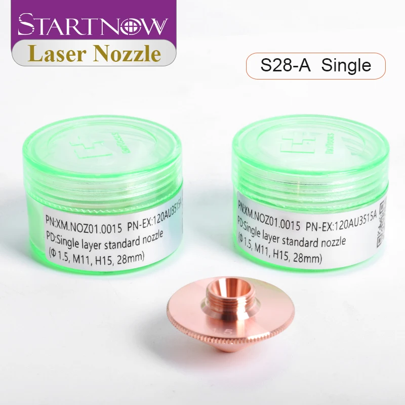 Startnow Original Raytools Fiber Laser Cutting Nozzle For BM109 BT210S Cutting Head D32mm Single Double Layer Laser Nozzles