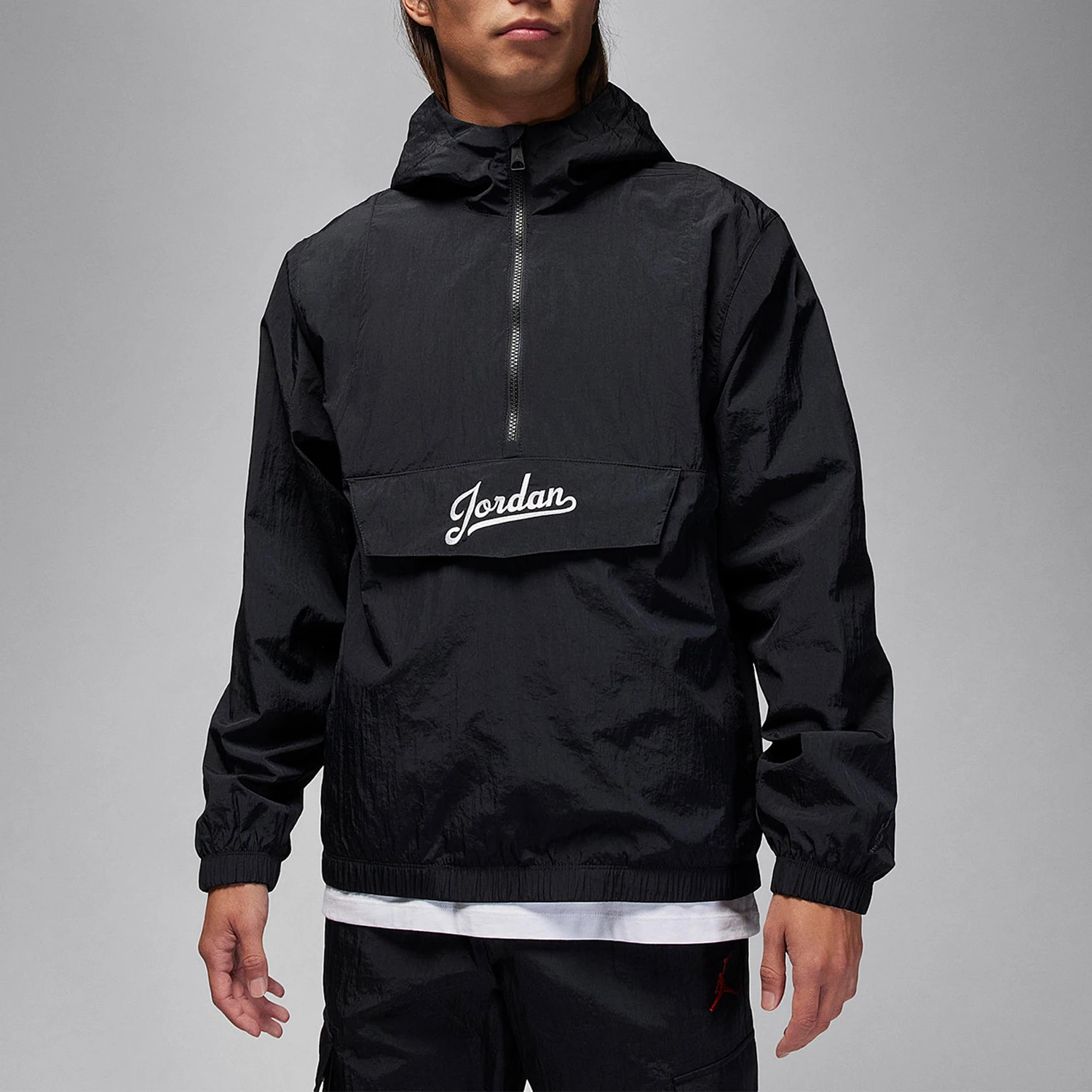 Nike genuine Jordan Men's Half-Zip Pullover Sport Hoodie FN6349-010