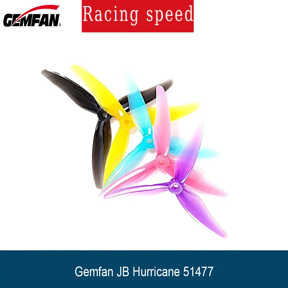 

Gemfan JB Hurricane 51477 5inch 3 Blade Props CW CCW Brushless Motor FPV Propeller For Freestyle Racing Drone