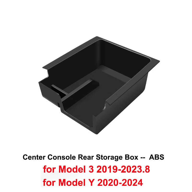 Middenconsole Organizer voor Tesla Model Y 2023 2024 Kofferbak Zijopbergdoos Bakken Massaal Armsteun Verborgen Cup Lade Console