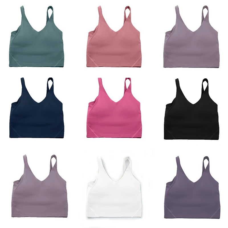 Women's Sports Bra Gathering U-shaped Shockproof Fitness Running Cycling Quick Drying Breathable Women's Yoga Bra Vest