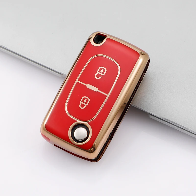 2/3 Buttons Folding Car Fob Shell Cover for Peugeot 207 307 308 407 607 807 Remote Key Case for Citroen C2 C3 C4 C5 C6 Case