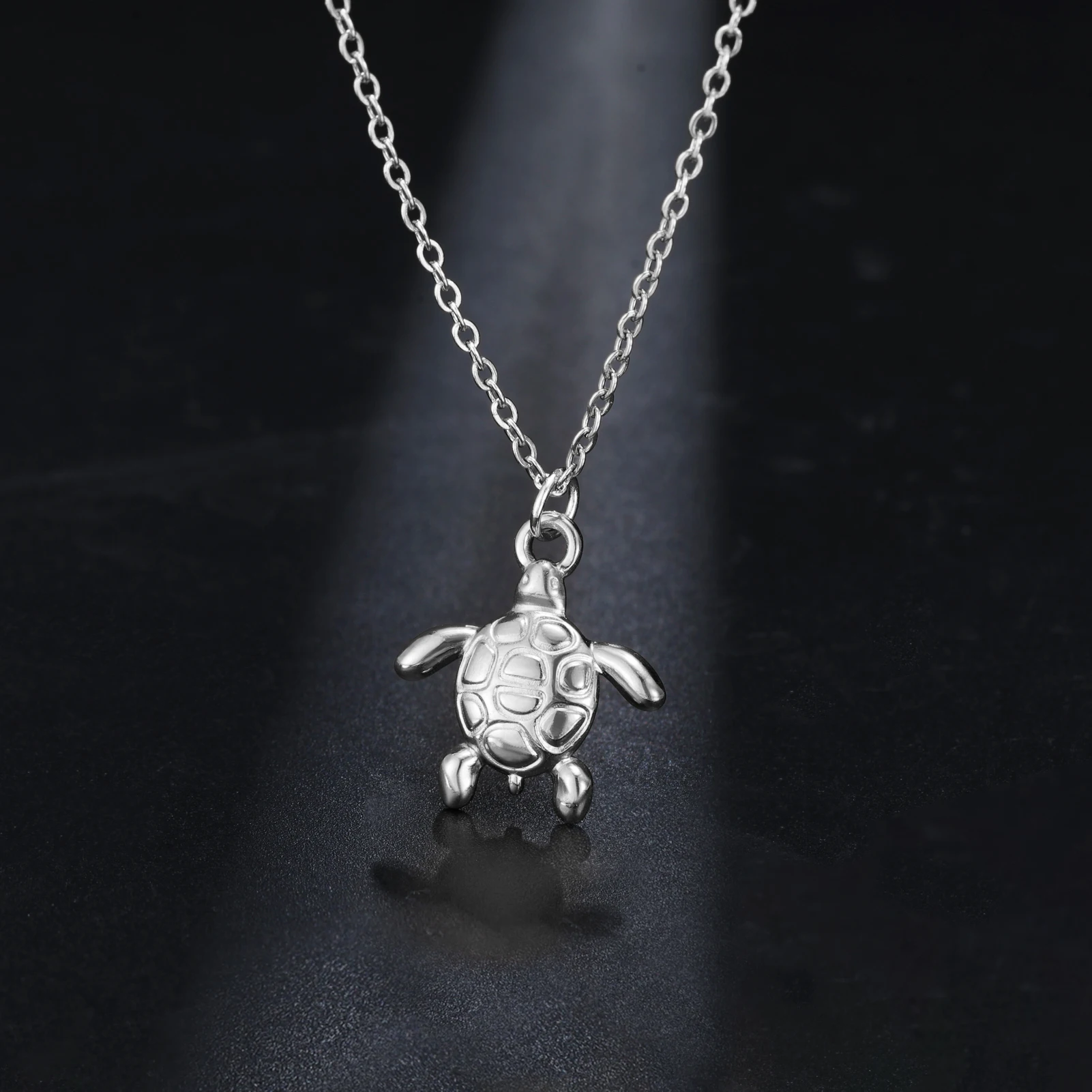 My Shape Sea Turtle Coral Pendant Necklaces for Women  Gold Color Stainless Steel Ocean Series Jewelry Accessories Gifts