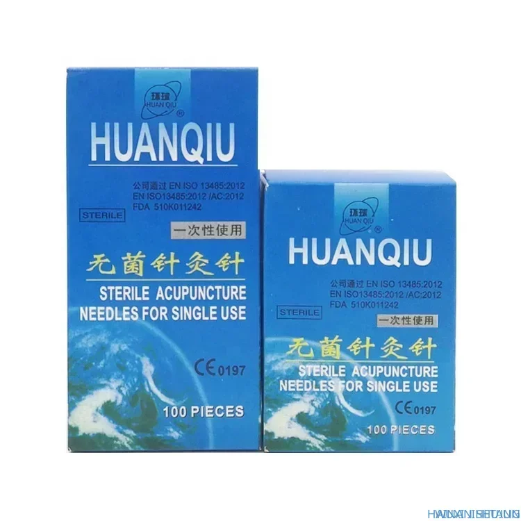 HUANQIU Brand Disposable Sterile Stainless Steel Dry Needling Acupuncture Needles One Needle One Tube 100pcs