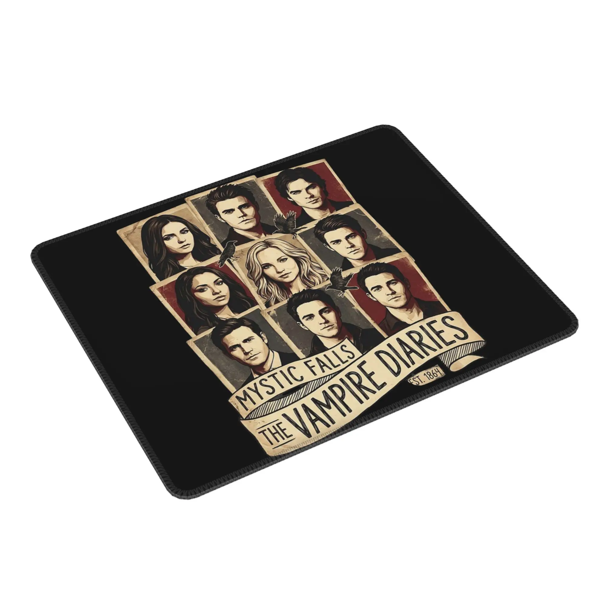 The Vampire Diaries Damon Salvatore TV Series Mouse Pad Computer Keyboard Mouse Mat PC Laptop Desk Mat Accessories Table Mats