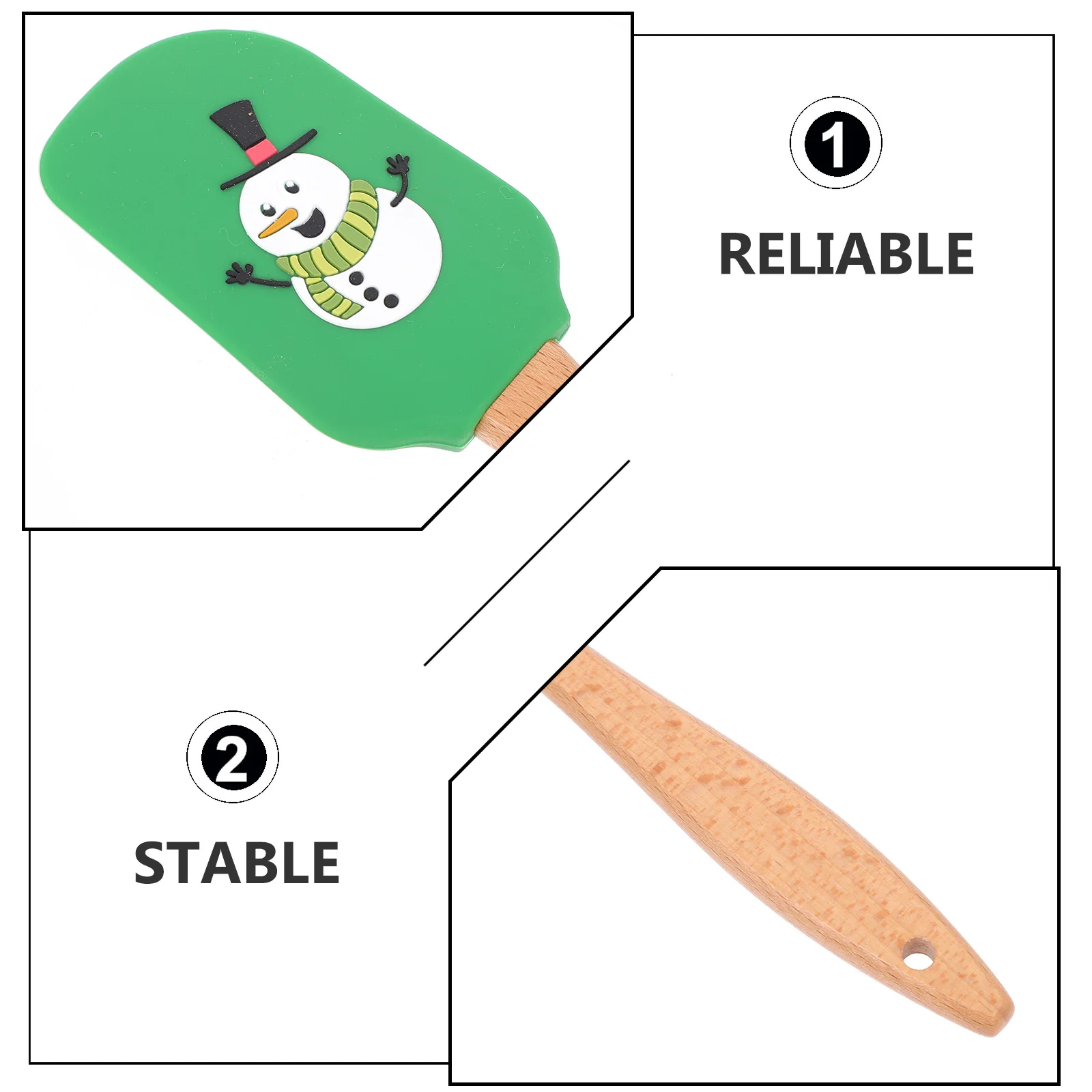 

4 pcs Silicone Cream Spatula Assorted Colors High Heat Resistant Non Stick Reusable Baking Tools For Cake Making Kitchen Cooking