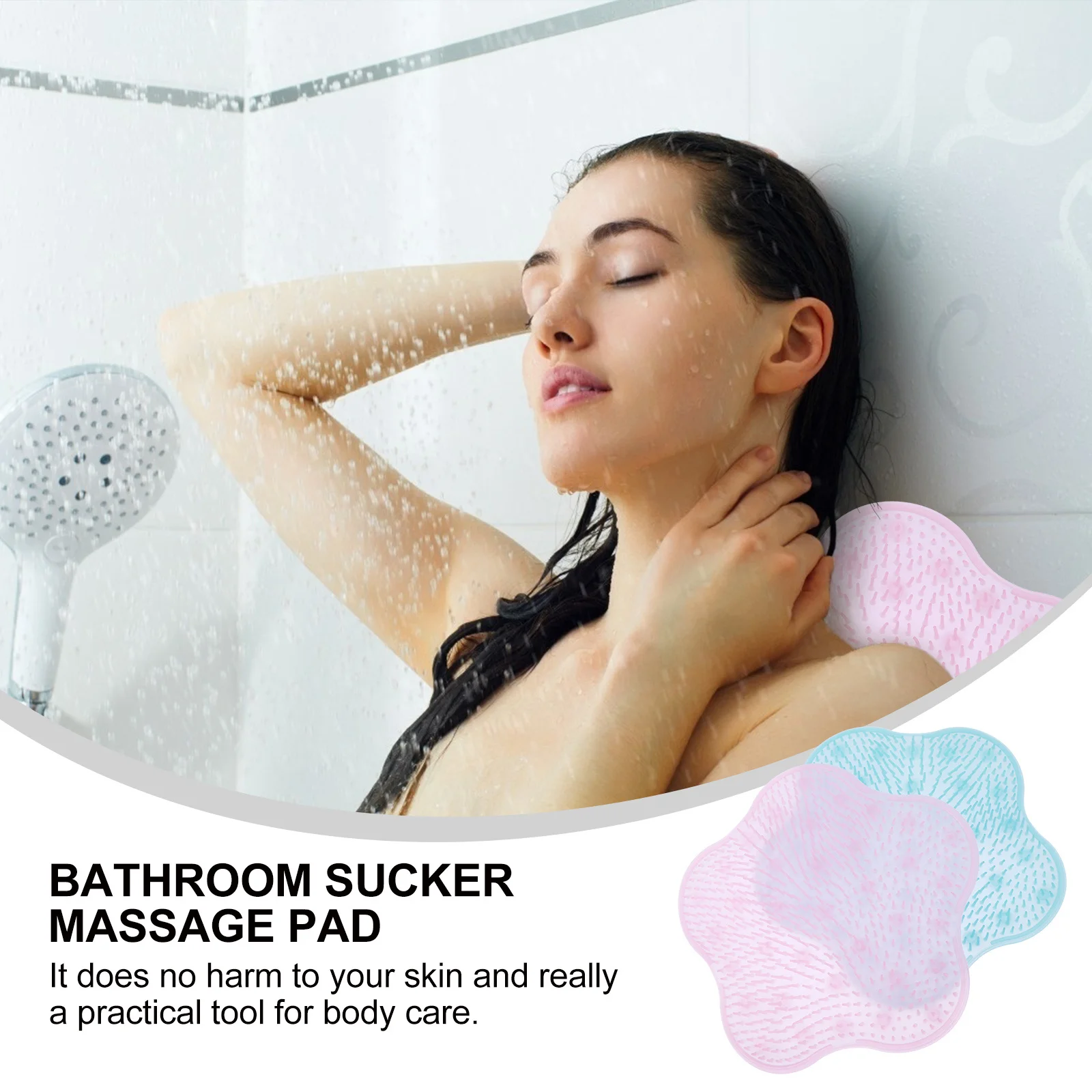 2 قطعة غسيل القدم الحمام ضمادة مساج مقاومة للاهتراء Tpr شفط كأس قدم الأنظف للاستحمام العناية بالقدم الراحة