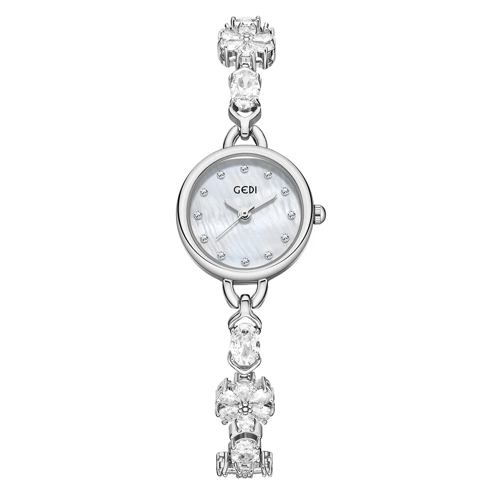 Модные часы-браслет с подсолнухом, роскошные ювелирные изделия, розовые женские часы с кристаллами, элегантные кварцевые часы, подарок