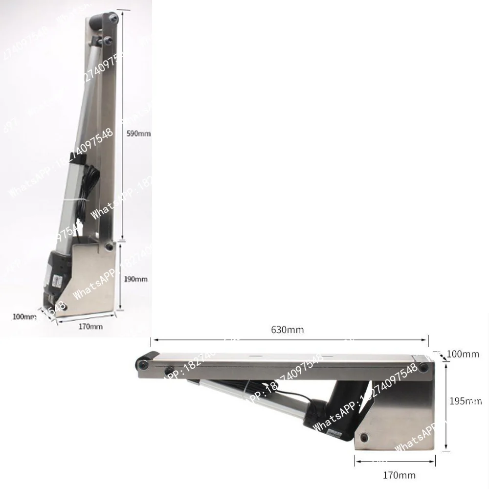 Heavy Duty Lift Support Arm Electric Linear Actuator Remote Control Automatic Hidden Door Basement Hatch Opener For Skylight
