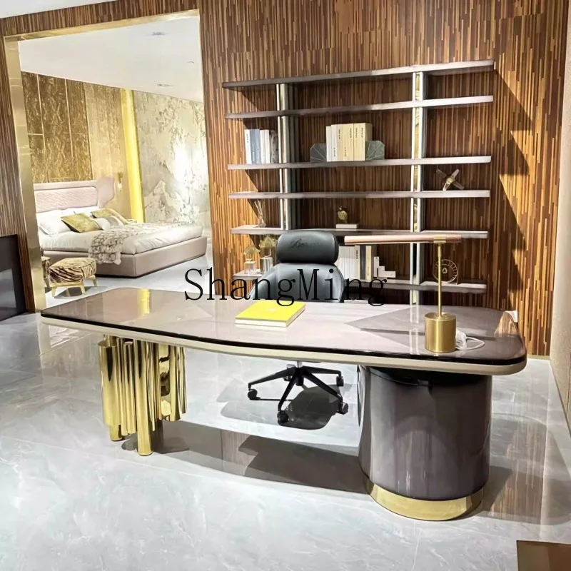 

CL President Office Corner Desk Modern Premium Light Luxury Desk