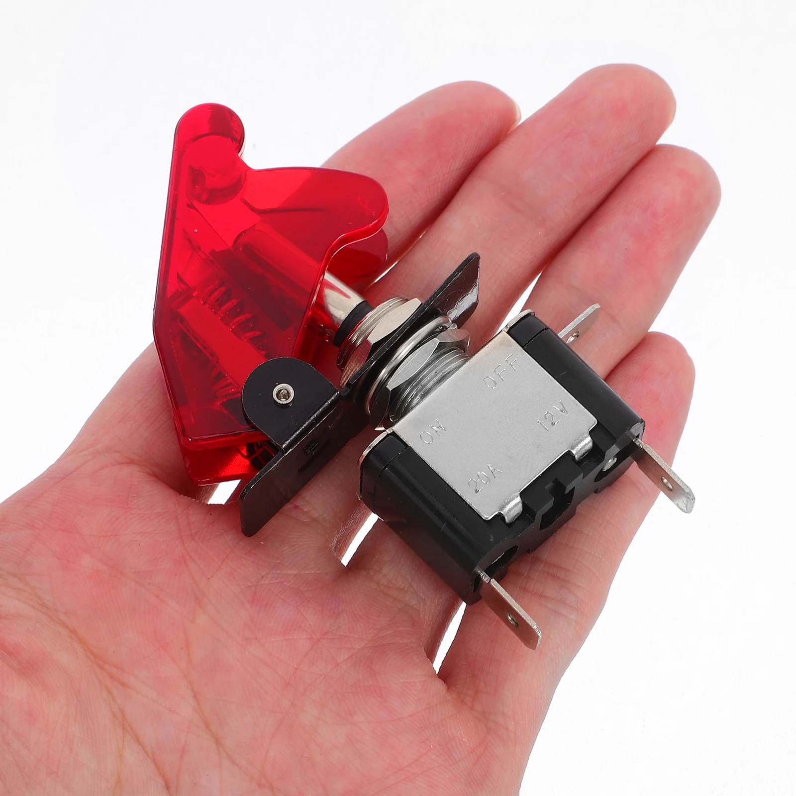 

2PCS Switch Heavy Duty Rocker Waterproof Toggle 3Pin 12-24V 20A Boot Cap Truck Accessories Stable Performance Efficient