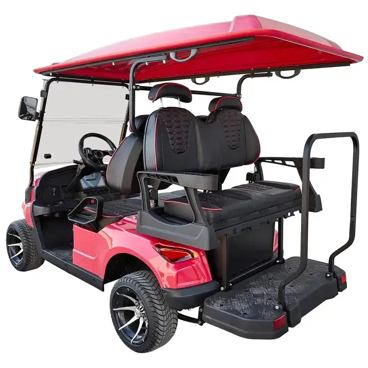 Stylish And Comfortable Antique Design 4 seater Golf Trolley Electric 2+2 Person Golf Cart