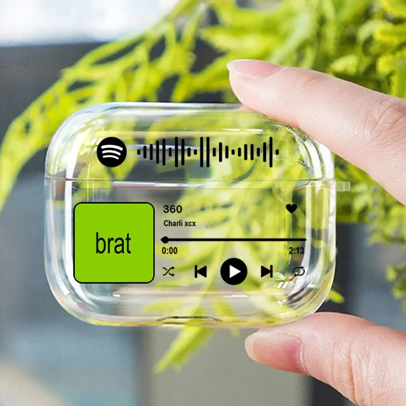 Music Charli XCX Brat Album Case for Airpod Pro2 1 2 3 4 Pro Hot Songs Playlist Wireless Headphone Cover for Air Pods 3rd Gen