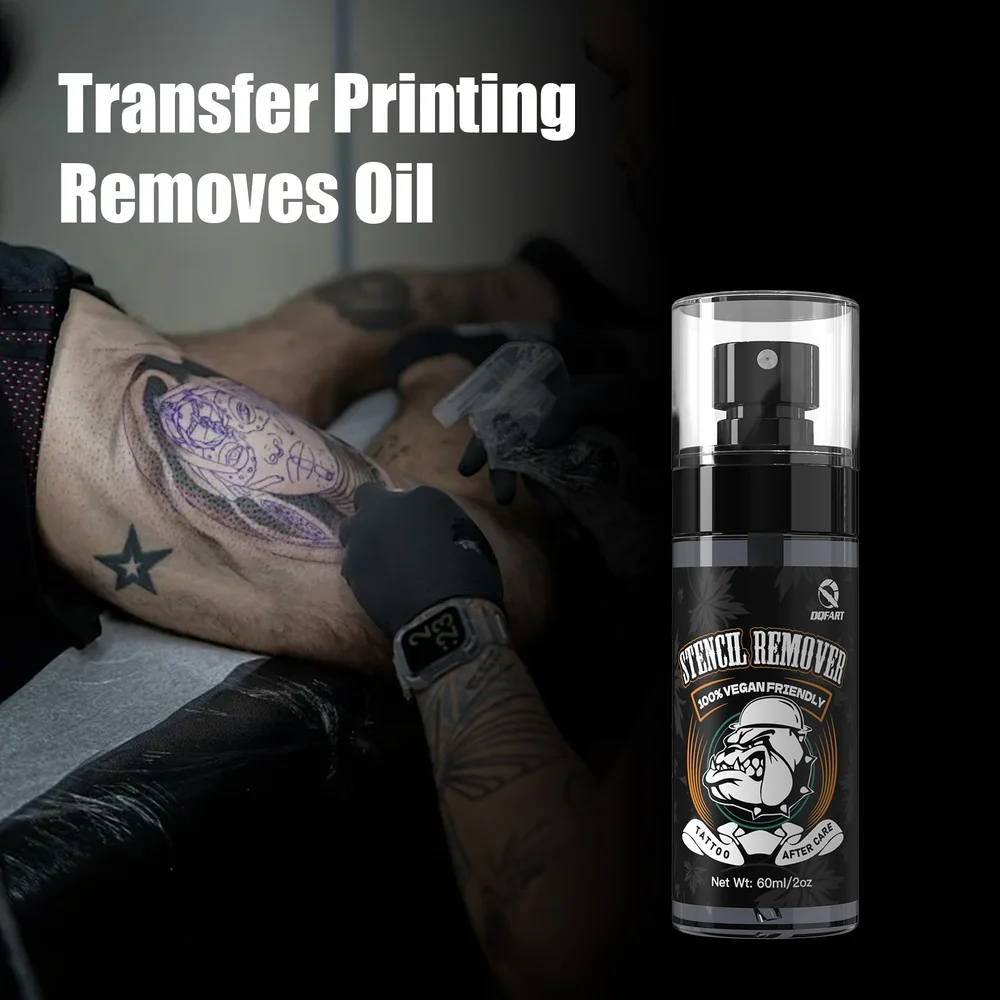 DQFART Tattoo Transfer Printing Removes Oil Gentle Clean Quickly Stencil Remover High-quality Safe Professional Artists Needles