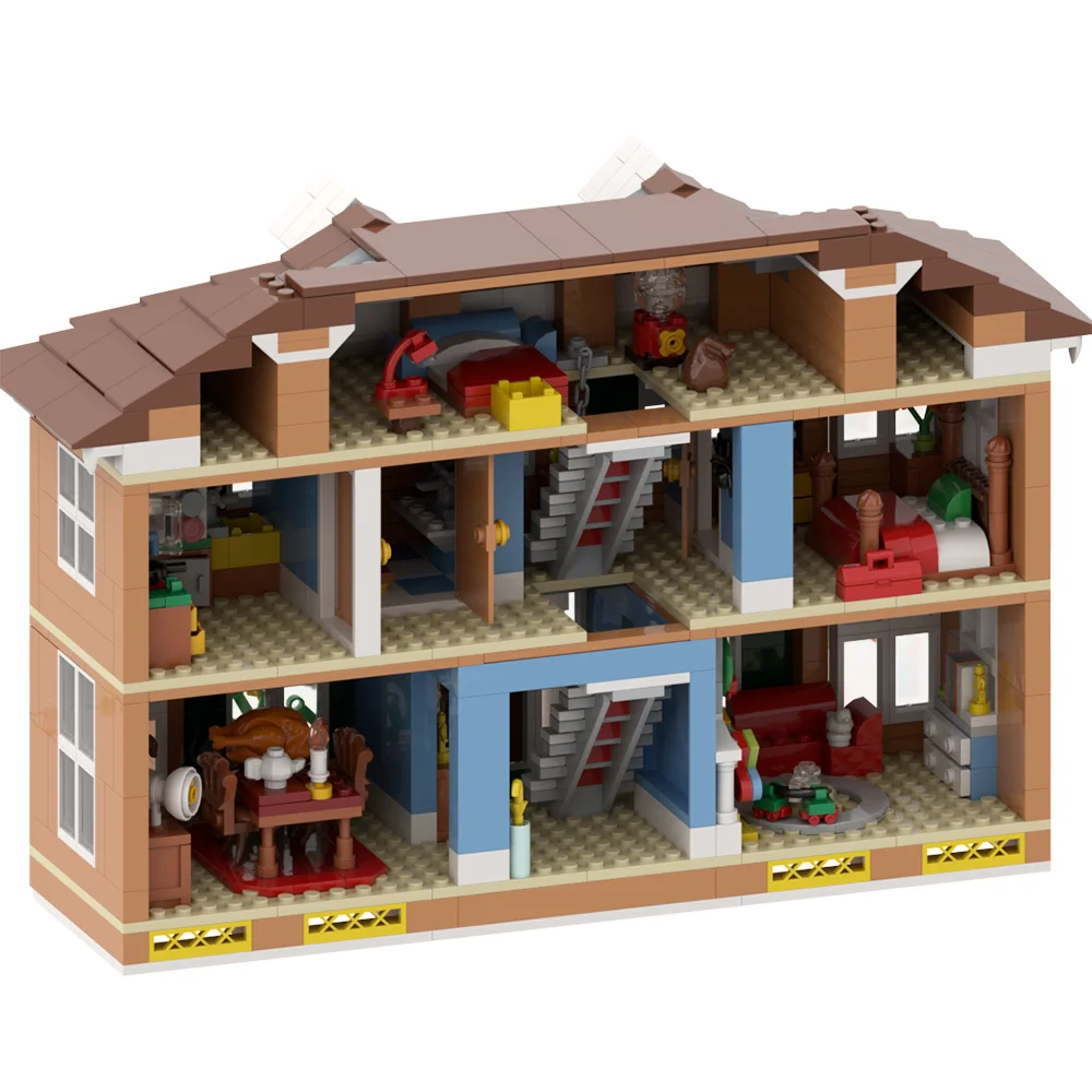 MOC Kevin\'s house Building Blocks Home Alone House Set Model Bricks Educational Toys For Boy Kids Christmas birthday Gifts