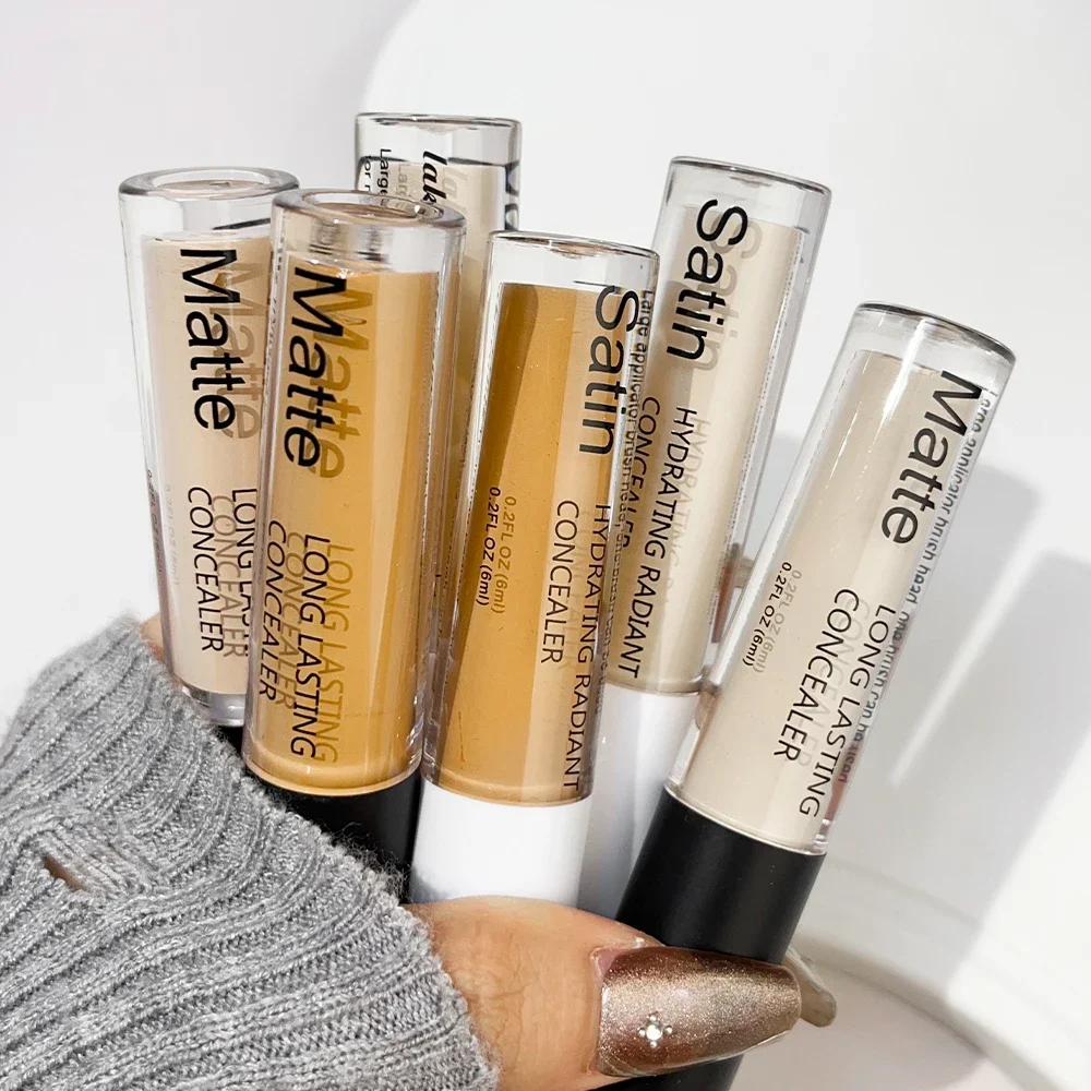 Matte Vloeibare Concealer Waterdichte Volledige Dekking Onzichtbare Poriën Donkere Kringen Sproet Foundation Koreaanse Make-Up Cosmetica