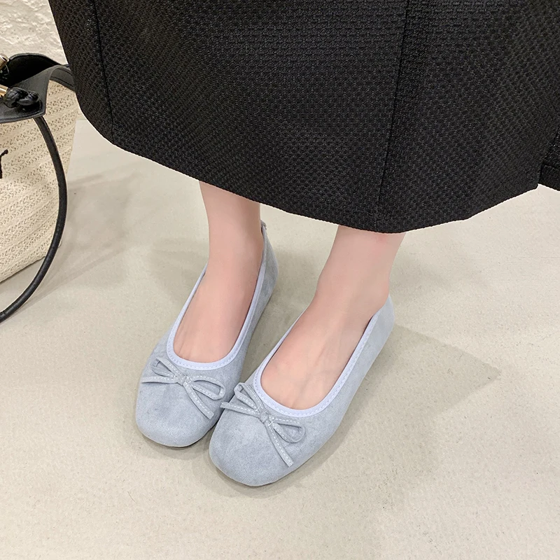 

Summer New Arrival Evening Breeze Flats Gentle Bow-Knot Design Commuter Versatile Single Shoes
