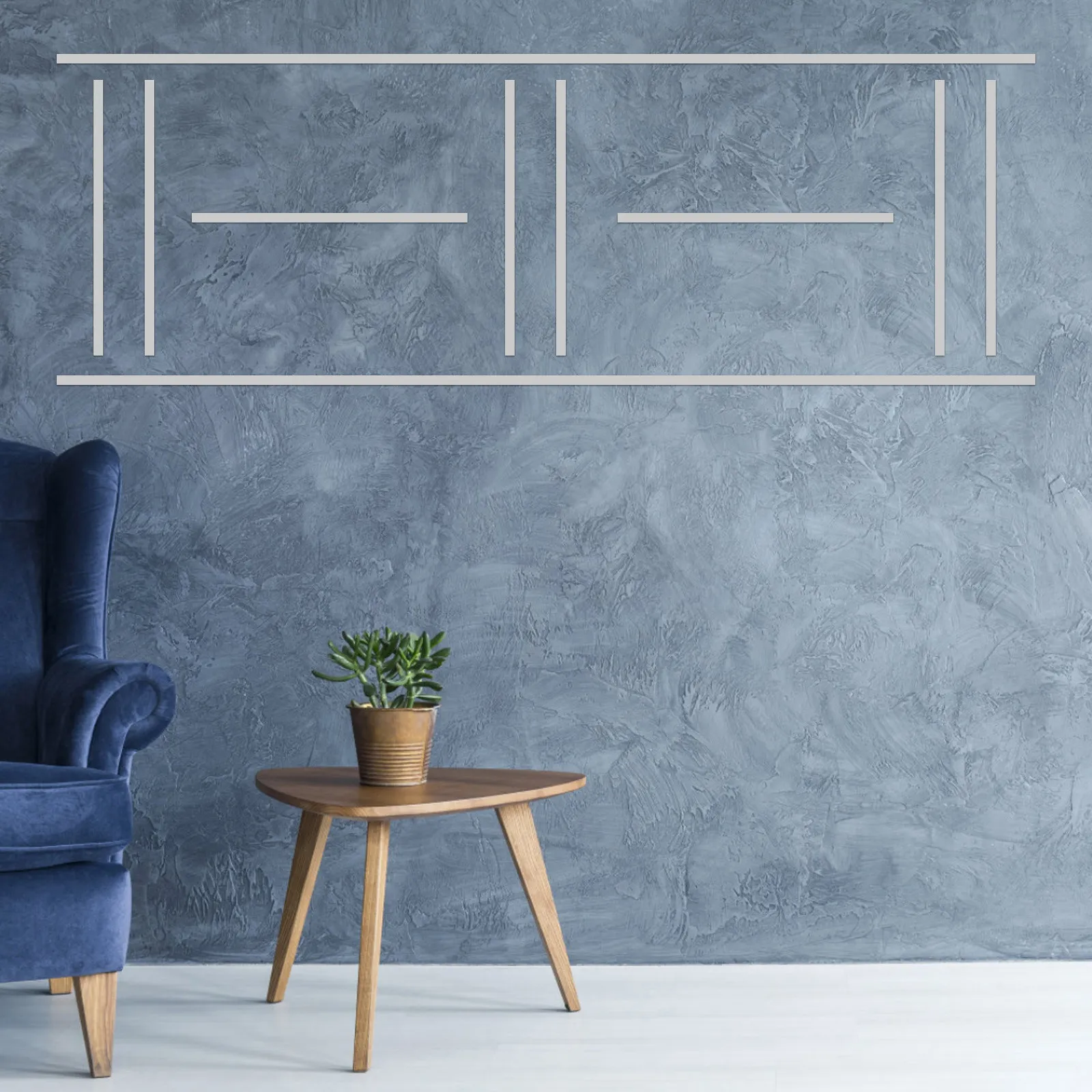 Stainless Steel Self-Adhesive Decorative Wall Trim Strip for Ceiling, Living Room & Fireplace Edge