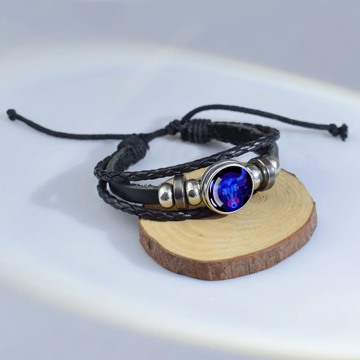 12 كوكبة قبة الزجاج اليدوية سوار قابل للتعديل كوكبة الحمل الجوزاء ليو الجدي زودياك أصدقاء هدية عيد ميلاد