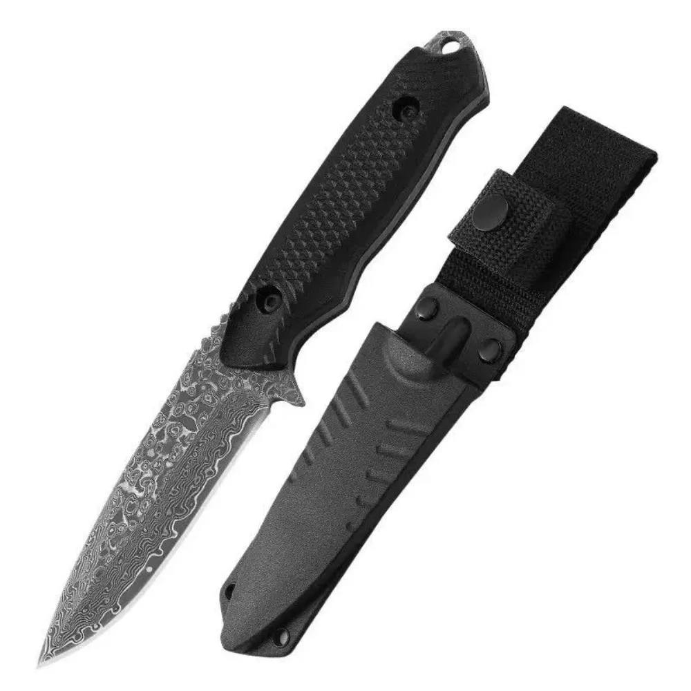 سكين جيب غمد جديد من الفولاذ المقاوم للصدأ، سكين عالي الصلابة، سكين قشر غمد محمول سكين شواء خارجي #5