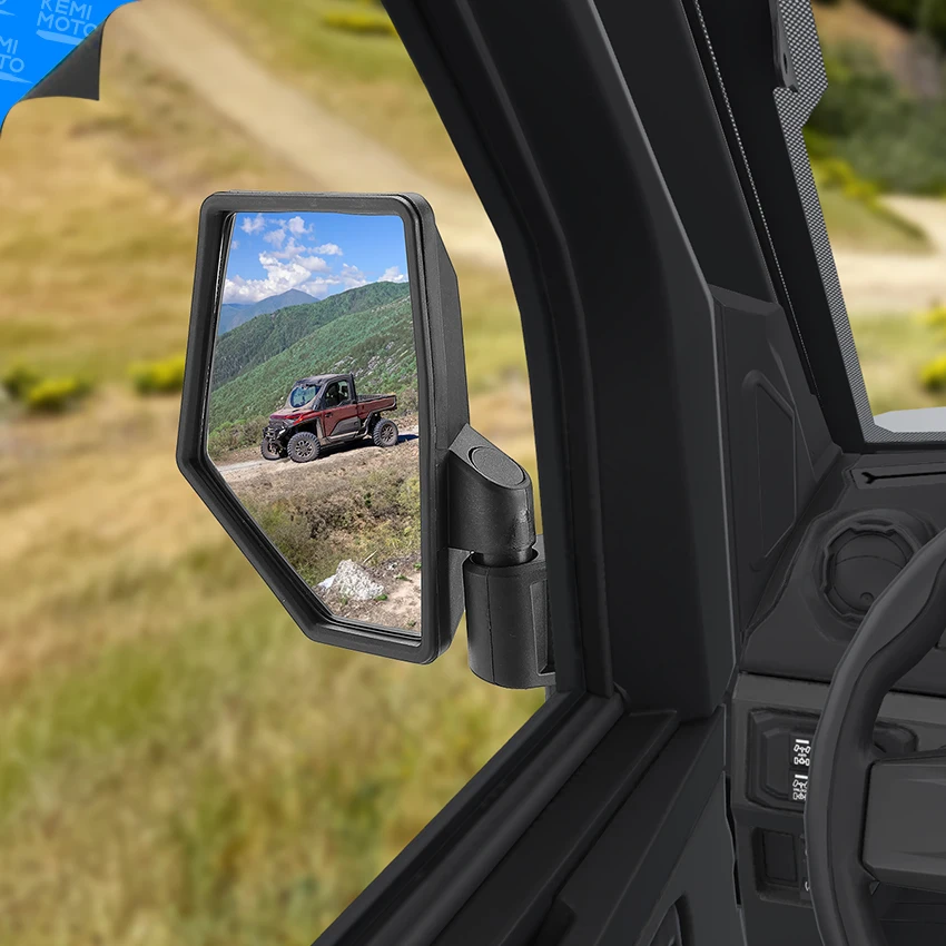 

KEMIMOTO UTV Door-Mounted Kit Side Rearview Mirror #2889862 Compatible with Polaris Ranger Crew/XD 1500 Northstar 2024 2025