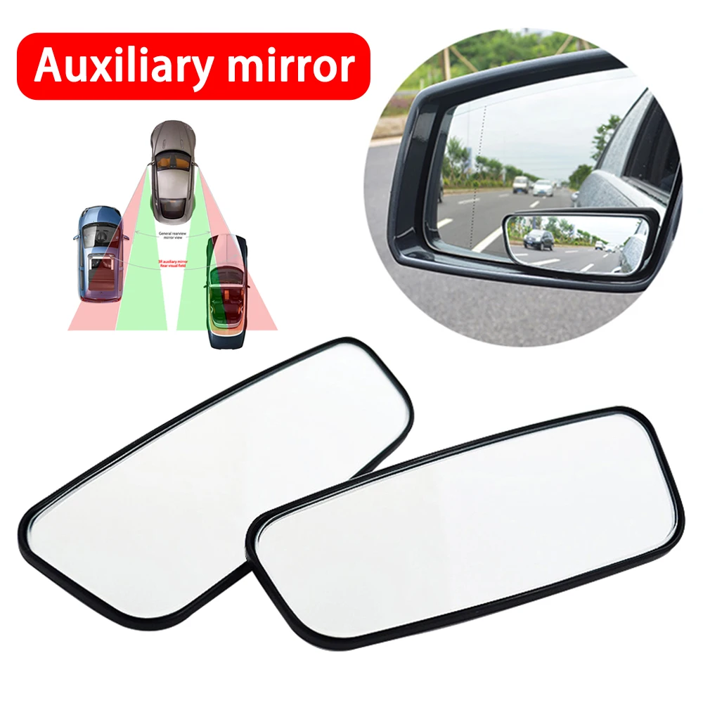 

1 Pair 360 Degree Car Blind Spot Mirror, Car Rearview Mirror Square Mirror Adjustable Wide Angle Rear View Mirror