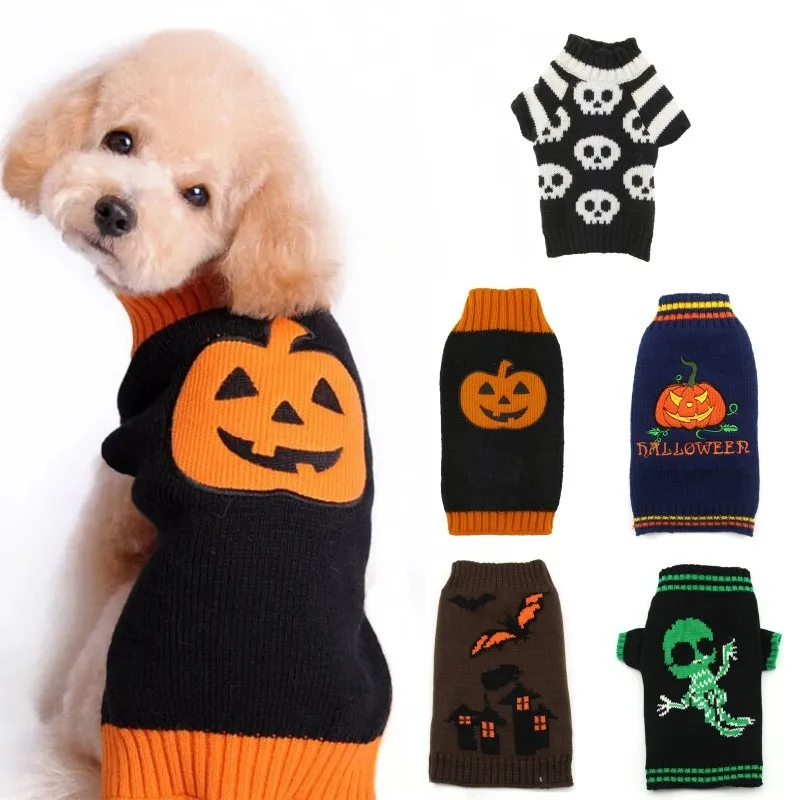Halloween Dog Clothes Autumn Winter Dog Costume Pet Dog Sweater Chihuahua French Bulldog Korea  Cat Puppy Luxury Pet Clothes