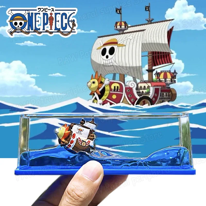 One Piece Ship Figure Luffy Thousand Sunny Ship Going Merry Boat Zoro Assembled Model Desktop Decoration Kids Birthday Gift