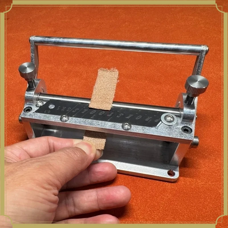 Manual Leather Skiving Machine Cowhide Paring Tool for Veg Tan Horsebutt Strap Watch Belt Thinning Skiving Hand Cutter Tool Sets