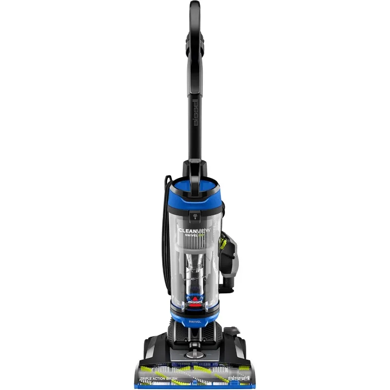 

Rotary vacuum cleaner with triple action brush roll, extension wand, easy empty dust box, multi-cyclone suction system