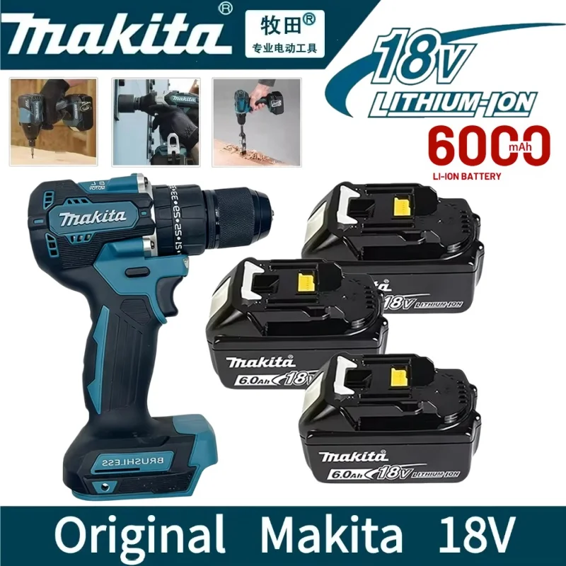 

Brand New Original 18V 6Ah Long Lasting Li-Ion Replacement Battery Perfect Compatible with Makita BL1830B BL1860B BL1840 BL1815