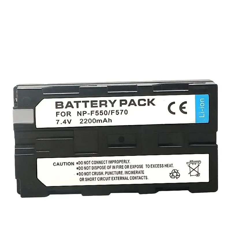 NP-F550 FF570 7.4V 2200mAh Camera F750 F770 F970 F960 Lithium Battery Pack