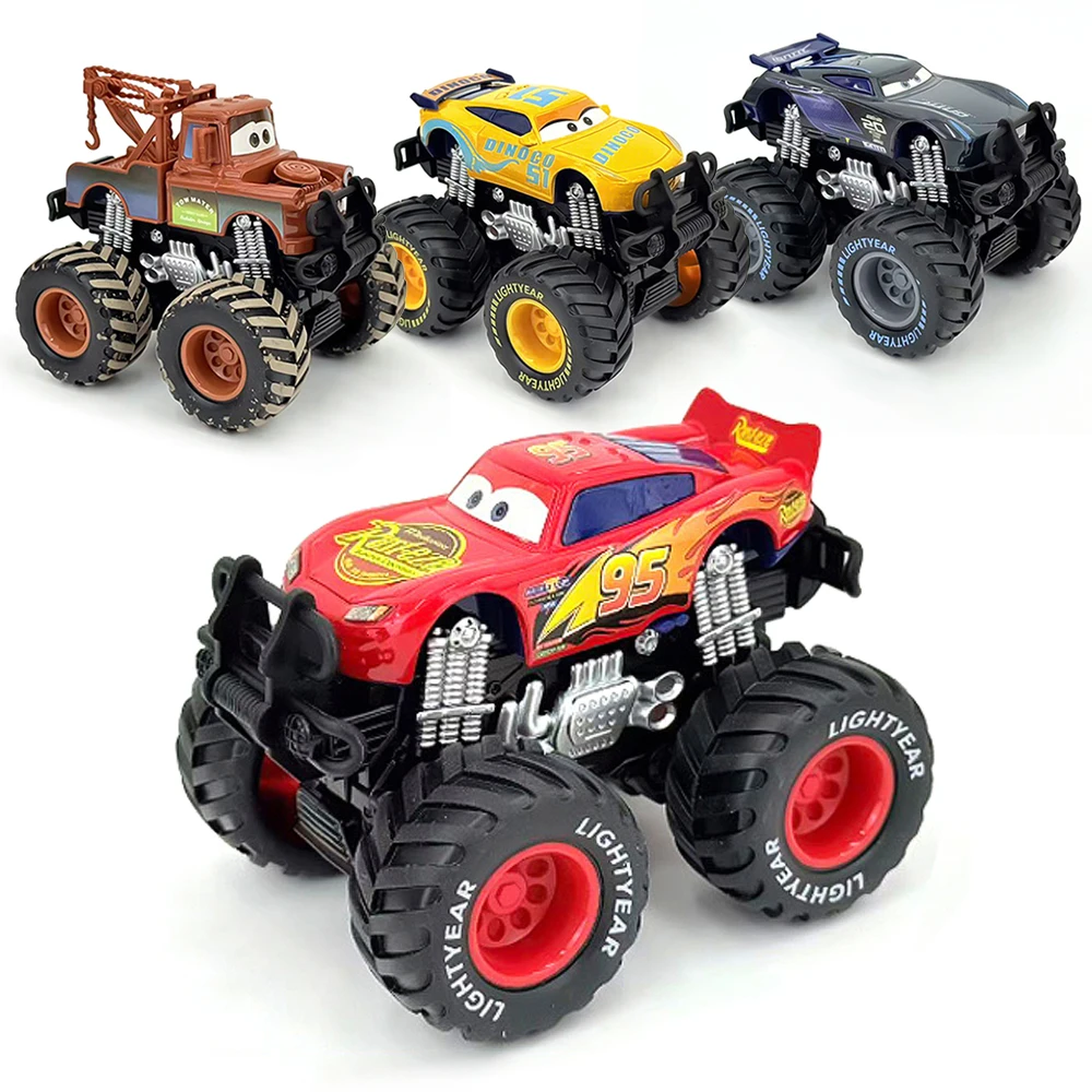 Pixar Cars Trägheits-Spielzeugauto Monster Truck 1/55 Metall-Druckgussmodell Legierungsmaterial Anime-Figur Kinderspielzeug Geburtstagsgeschenke