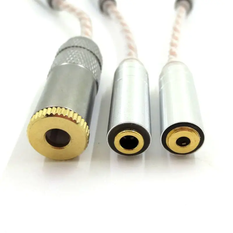 Adattatore cavo di conversione bilanciato HiFiman per cavo audio bilanciato HiFi ZX300A connettori jack stereo maschio femmina da 4,4/3,5/2,5 mm