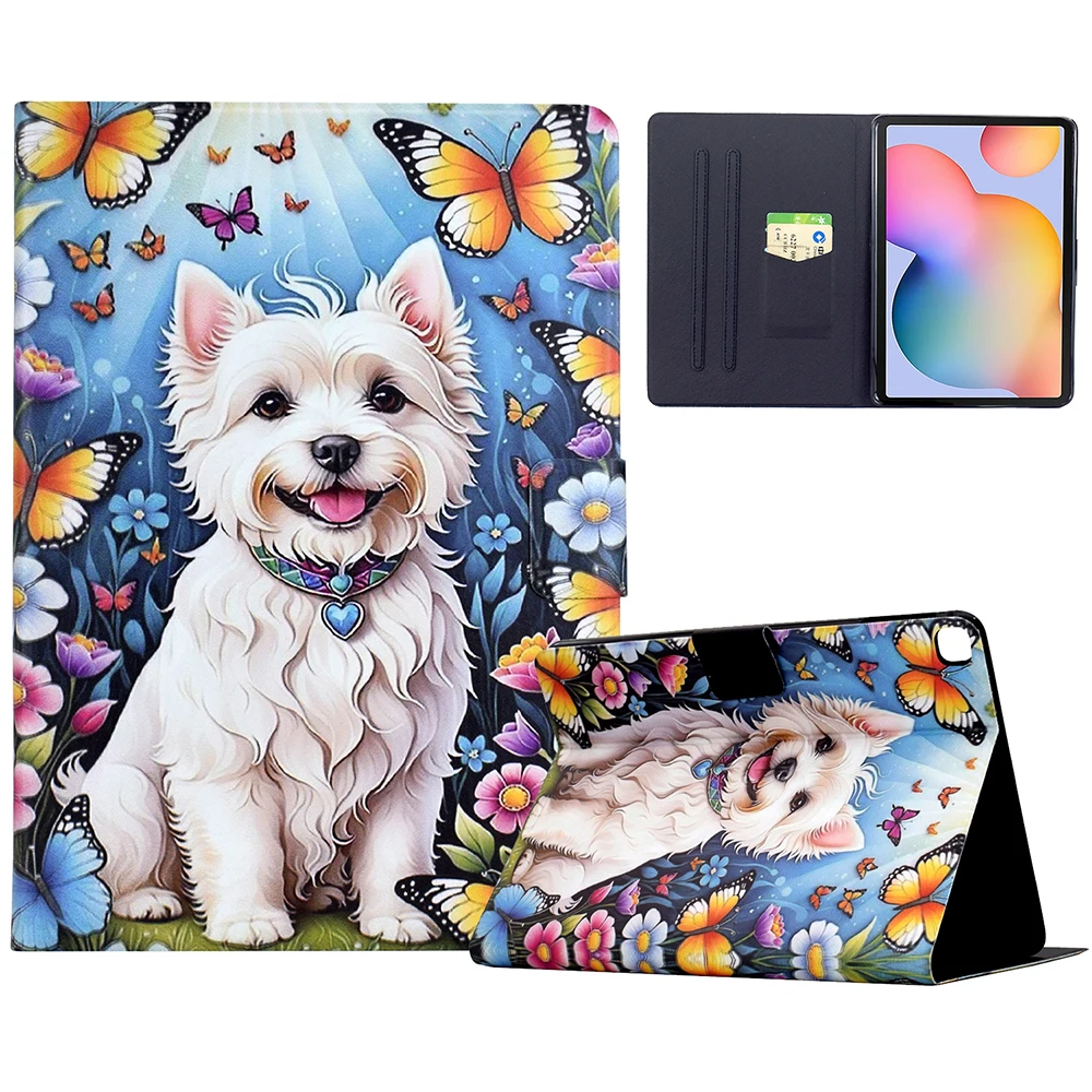 

Stand Case for Samsung Galaxy Tab S6 Lite (2024) / (2022) / (2020) (SM-P610 / 615) Pattern Printing Tablet Leather Cover -