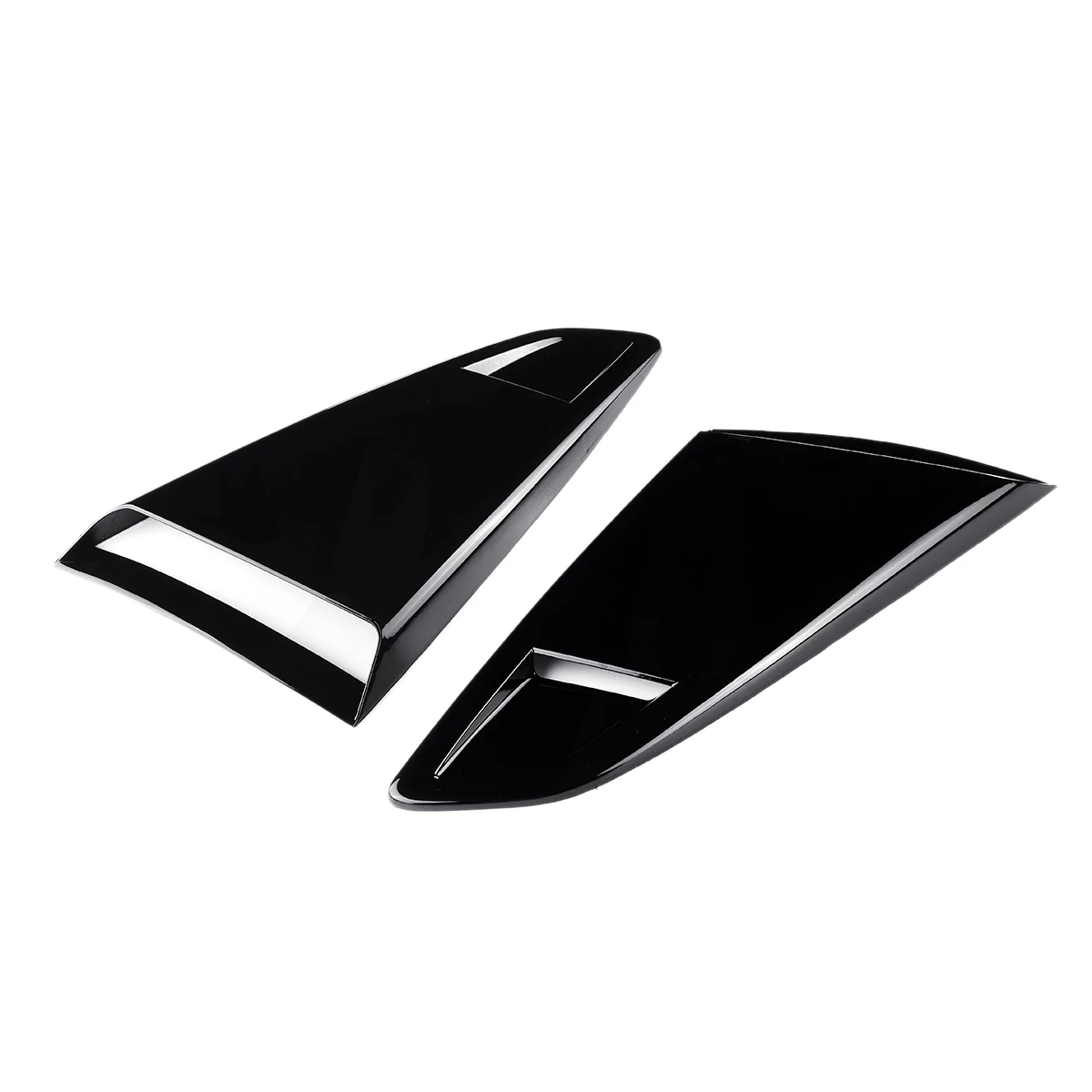 Classy-1Pair Car Side Window Quarter Rear Louver Scoops Side Vent Scoop Cover Trim For Ford Mustang 2 Door 2015-2017 For Coupe M