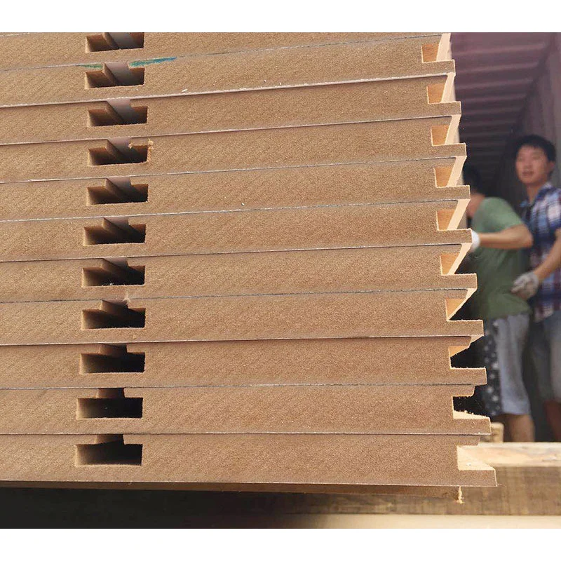 Customized-18mm Decorative Slot Mdf Board Retail Store Fibreboards Wood Wall Panels Garage Slatwall Storage Accessories Slatwall